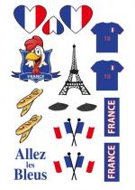 Tatoos Supporter France Assortis accessoire