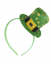 Serre-tête mini chapeau femme Saint Patrick accessoire