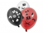 Deguisement 8 Ballons en latex colorés Pirates 30 cm 