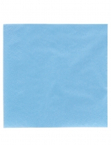 50 Serviettes en papier bleu ciel  38 x 38 cm accessoire