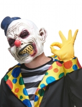 Masque latex clown hideux adulte accessoire