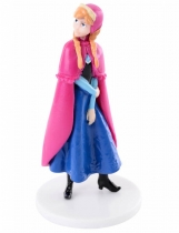 Figurine en plastique La Reine des Neiges  Anna 8 cm accessoire