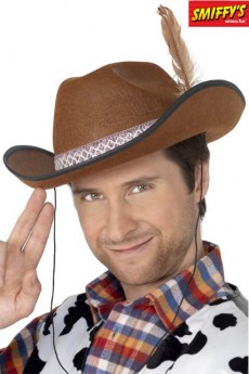 Chapeau De Cowboy Avec Plume accessoire