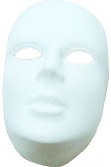 Masque Blanc A Décorer accessoire