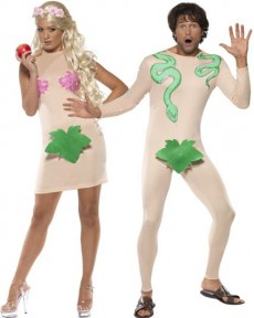 Couple Adam et Eve costume