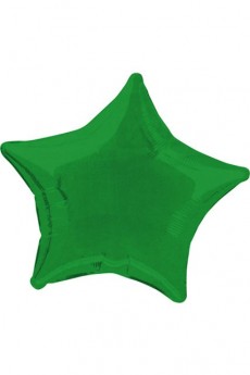 Ballon Métal Alu Forme Étoile Vert accessoire