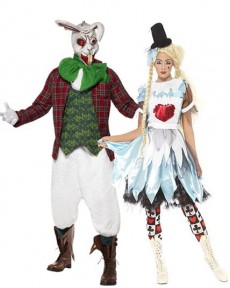 Couple Alice et Lapin costume