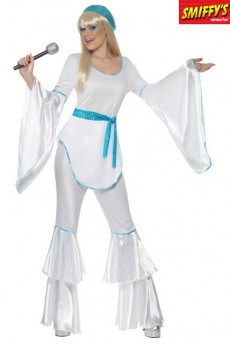 Déguisement Super Disco Blanc costume