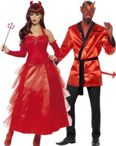 Couple Diable Modern costume