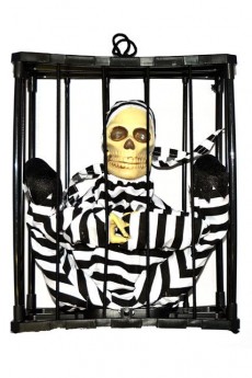 Squelette En Cage Bouge Crie Lumineux accessoire