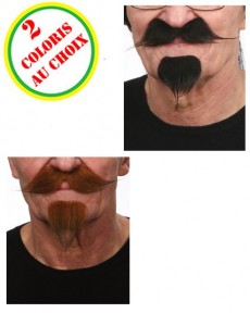 Moustaches Dandy avec Bouc accessoire