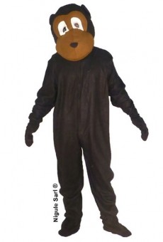 Mascotte De Singe Noir costume