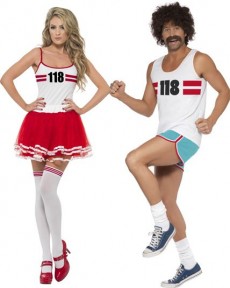 Couple Sportif Marathon costume