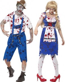 Couple Zombie Bavarois costume