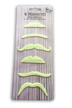 Pack De 6 Moustaches Phosphorescentes accessoire