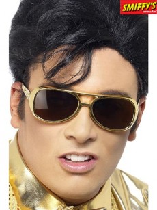 Lunettes Elvis Licence Dorées accessoire