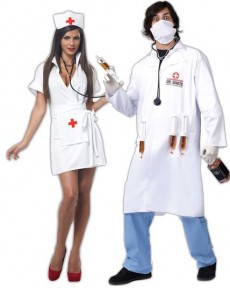 Couple Docteur et Infirmière costume