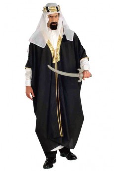 Déguisement Cheik Arabe Noir costume
