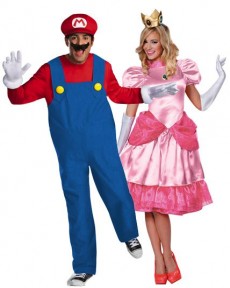 Couple Mario et Peach costume