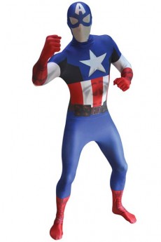 Seconde Peau Morphsuit Luxe Captain America costume