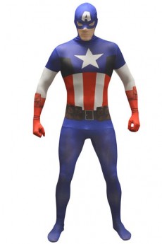 Seconde Peau Morphsuit™ Captain America costume
