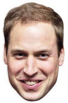 Masque Carton Adulte Prince William accessoire