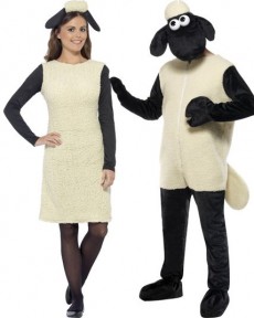 Couple Shaun The Sheep costume