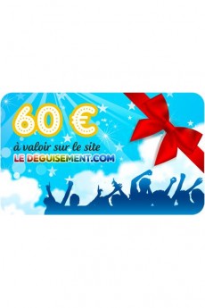 Carte Cadeau Valeur 60 Euros accessoire