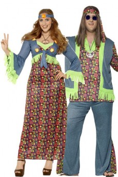 Déguisements Couple Hippie Galbé costume