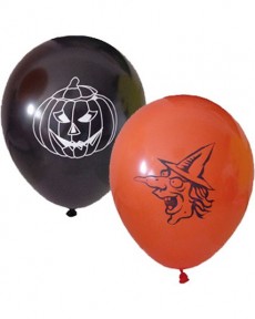 Lot 6 Ballons Halloween accessoire