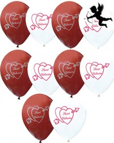 10 Ballons St Valentin accessoire