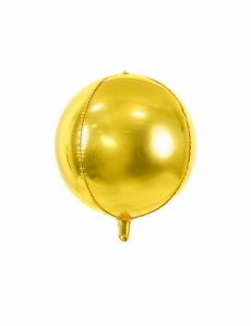Ballon aluminium rond doré métallisé 40 cm accessoire