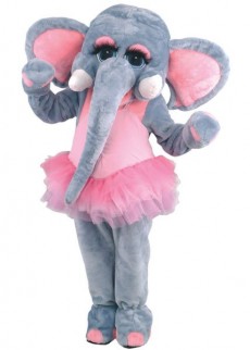 Mascotte Eléphant Danseuse costume