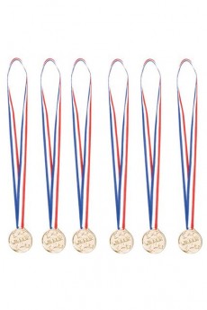 Lot 6 Médailles Gagnant accessoire