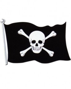 Drapeau Pirate Carton accessoire