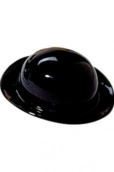 Chapeau Melon Noir Plastique accessoire