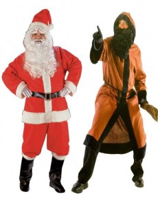 Père Noël et Fouettard costume