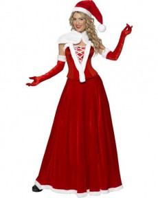 Miss Santa Velours Longue costume