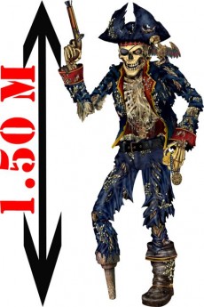 Décor Squelette Pirate accessoire