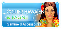 Accessoires Collier et Pagne Hawaïen