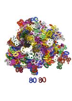 Confettis 80 ans Multicolores accessoire