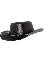 Chapeau Cowboy Paillette Noir accessoire