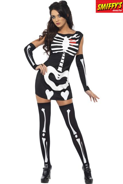 Squelette Fille Costume Complet Squelette mardi gras Halloween Squelette Robe karne