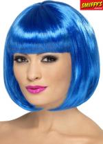 Perruque Pompom Girl Bleu accessoire