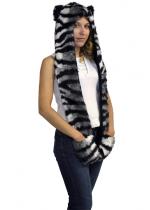 Fourrure Chat Tigre Capuche accessoire