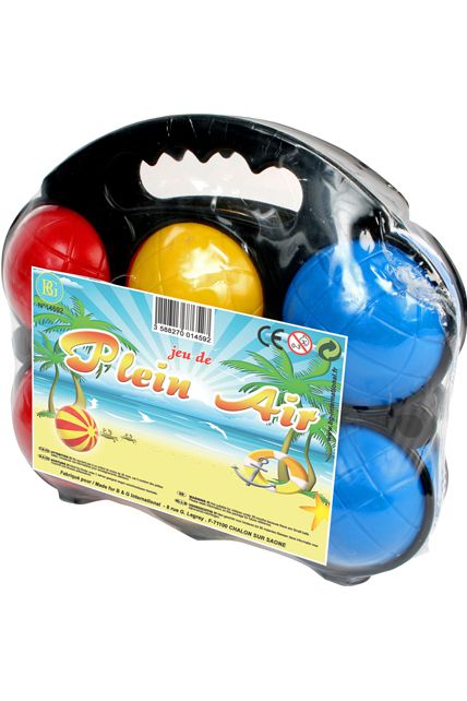Boules Pétanque Plastique - Kermesse Jeux Plein Air Le Deguisement.com