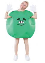 Costume Bonbon Vert Mixte costume