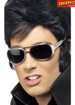 Deguisement Lunettes Elvis Argentées 