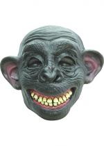 Masque Chimpanzé Heureux En Latex Adulte accessoire