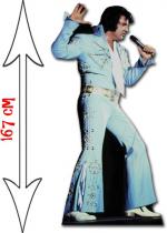 Figurine Géante Elvis Presley Costume Bleu Ciel accessoire